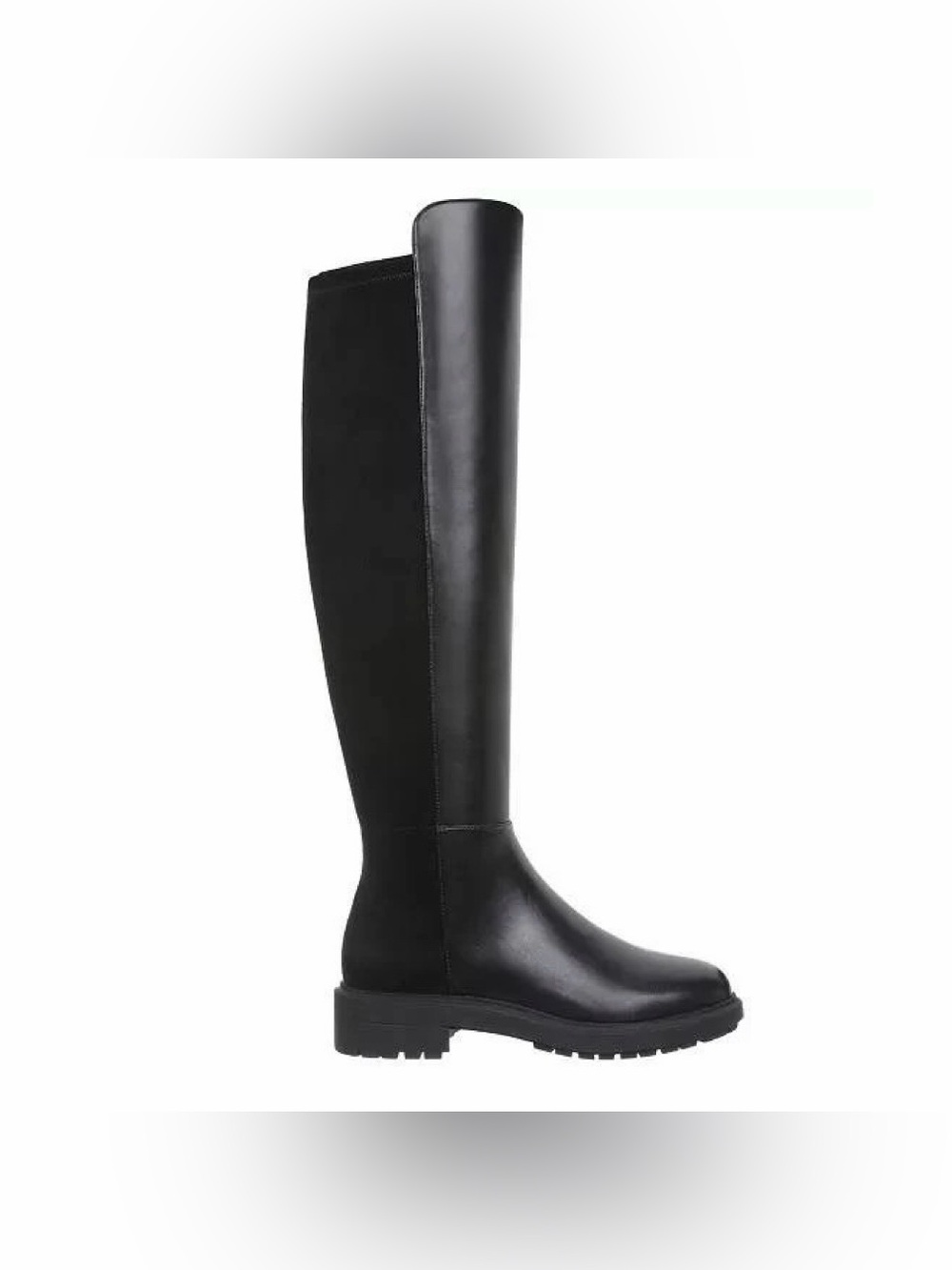 On 34th Neffi Almond-Toe Over-the-Knee Black Boots 6.5 Brand New MSRP $170